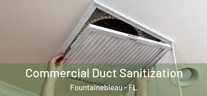 Commercial Duct Sanitization Fountainebleau - FL